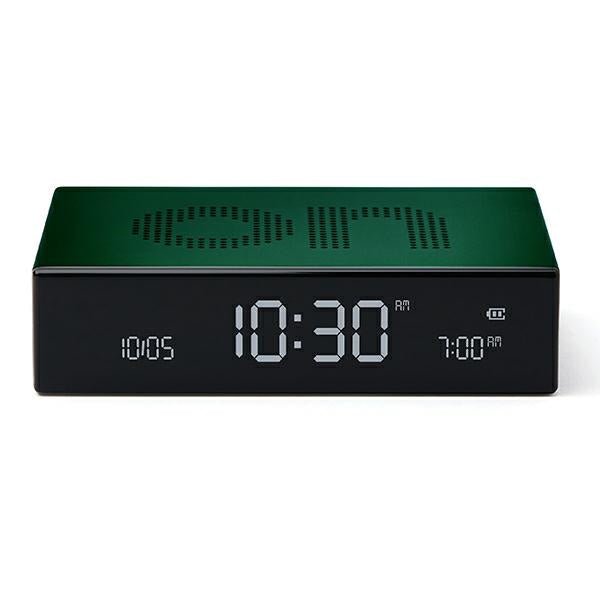 Lexon Ψηφιακό Ξυπνητήρι Διπλής Όψης - Flip Premium - Dark Green