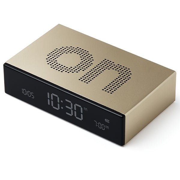 Lexon Ψηφιακό Ξυπνητήρι Διπλής Όψης - Flip Premium - Gold