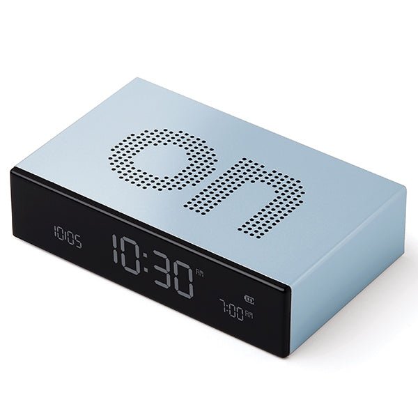 Lexon Ψηφιακό Ξυπνητήρι Διπλής Όψης - Flip Premium - Light Blue