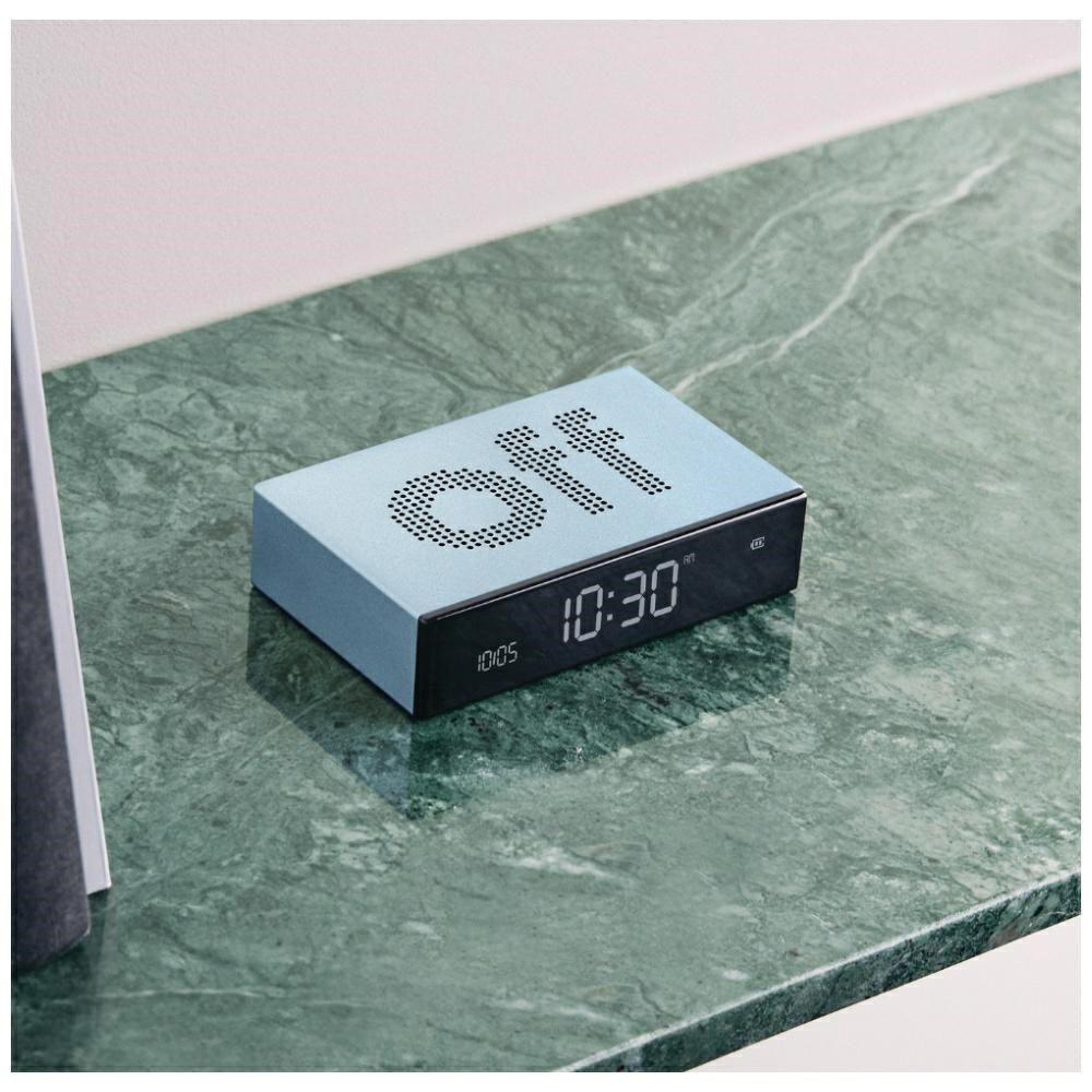 Lexon Ψηφιακό Ξυπνητήρι Διπλής Όψης - Flip Premium - Light Blue
