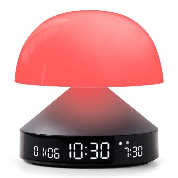 Lexon Ψηφιακό Ξυπνητήρι με Φωτιστικό LED - Mina Sunrise - Metallic Grey