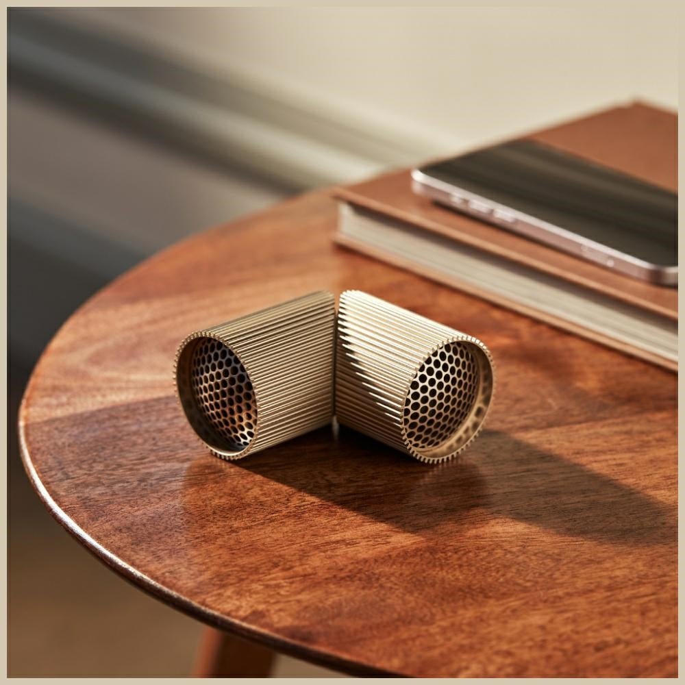 Lexon Σετ με 2 Μαγνητικά Φορητά Ηχεία Bluetooth - Ray Speaker - Gold