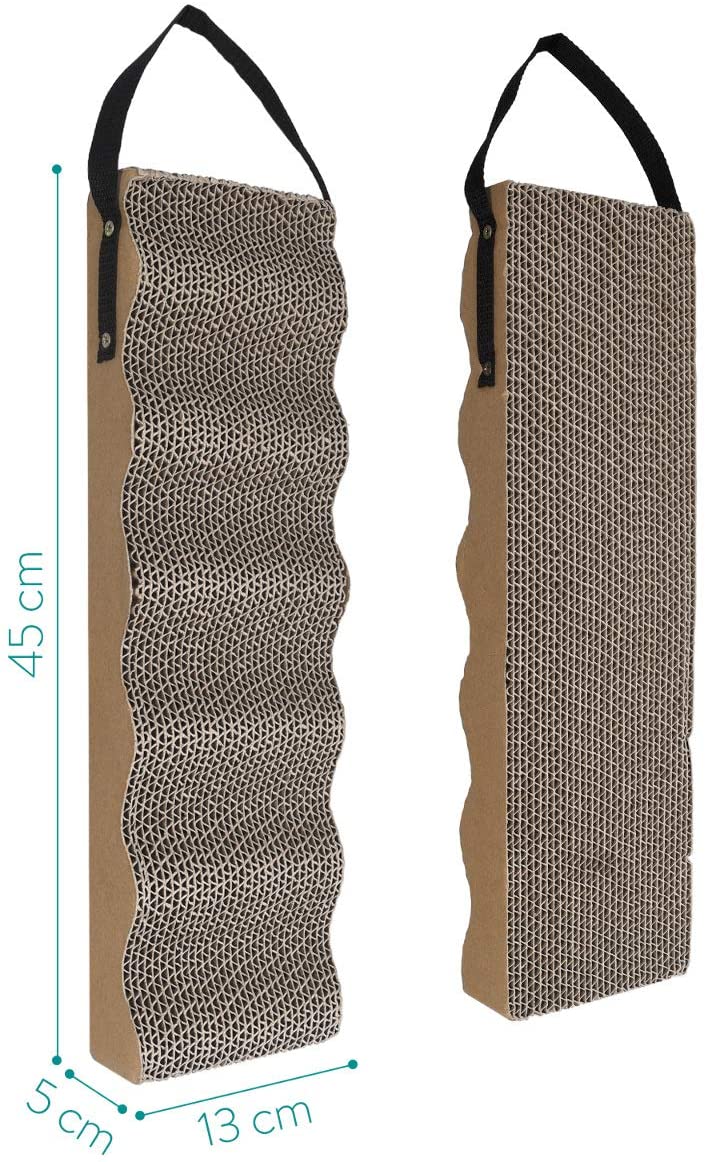 Navaris Cat Hanging Scratching Board - Κρεμαστό Ονυχοδρόμιο για Γάτες - 13 x 5 x 45 cm - Brown - 49994.4