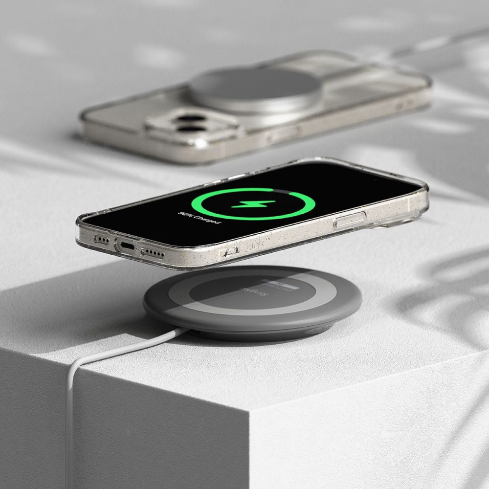 Ringke iPhone 15 Air Ultra Thin TPU Case Λεπτή Θήκη Σιλικόνης - Glitter - Διάφανη