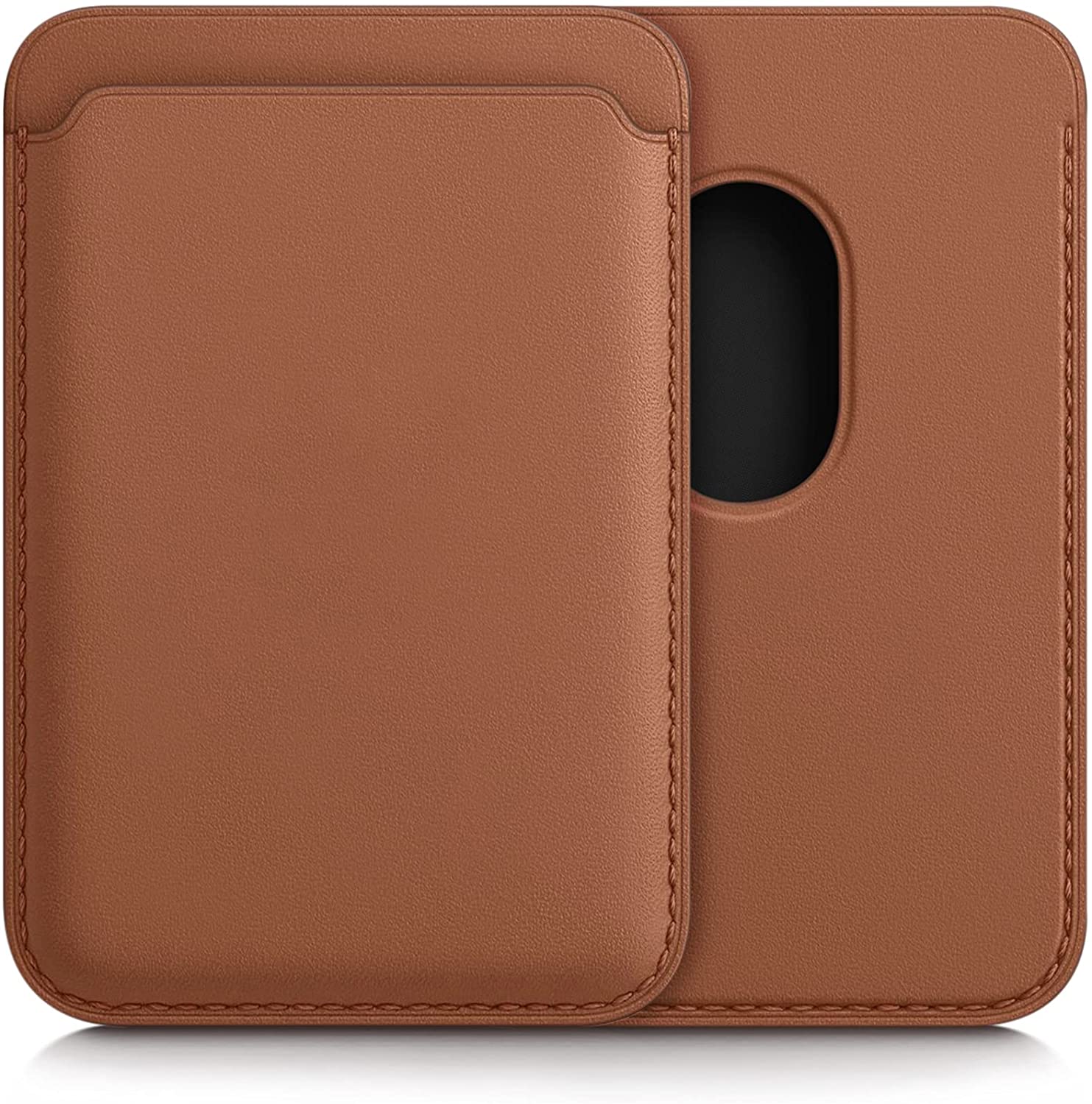 KW iPhone Θήκη από Συνθετικό Δέρμα για Πιστωτικές Κάρτες - Brown - 54606.05