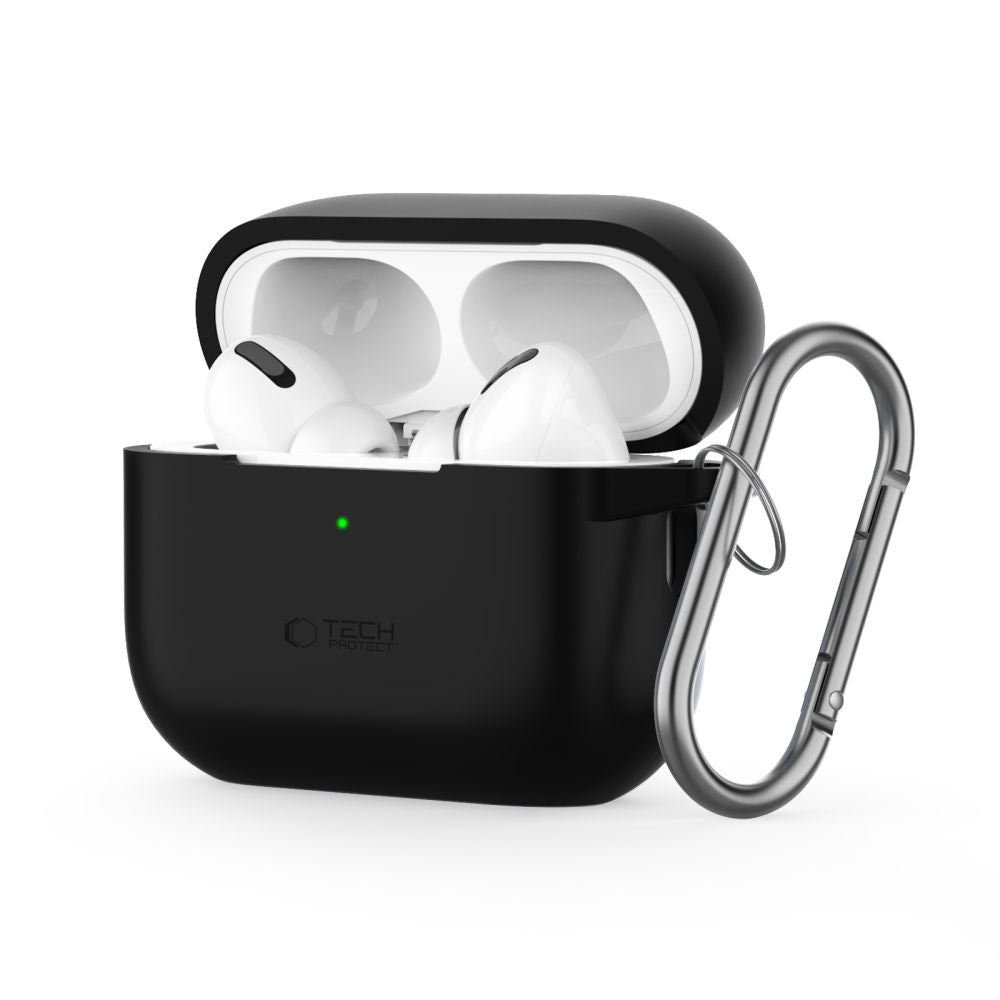 Tech-Protect AirPods Pro 1 / 2 Θήκη Σιλικόνης - Silicone Hook - Black