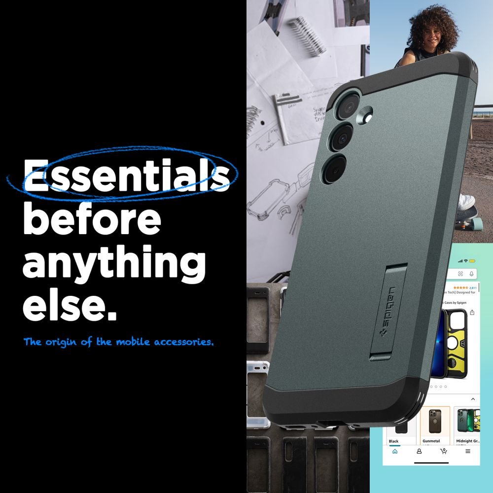 Spigen Samsung Galaxy A35 5G Tough Armor Σκληρή Θήκη - Abyss Green