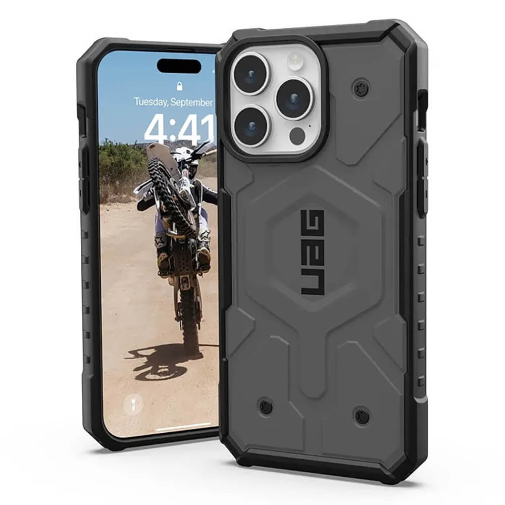 UAG iPhone 16 Pro Max Pathfinder MagSafe Series Σκληρή Θήκη με MagSafe - Silver