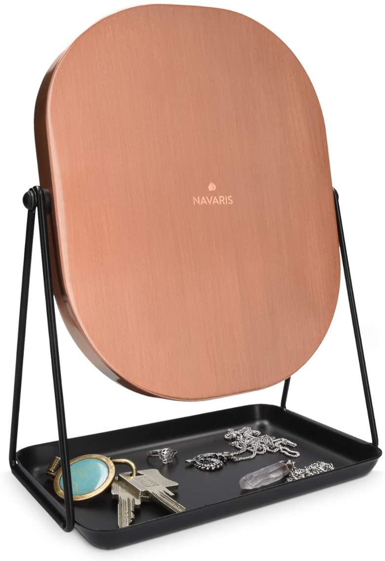Navaris Free Standing Makeup Mirror - Καθρέπτης Μακιγιάζ - Copper - 49361.27