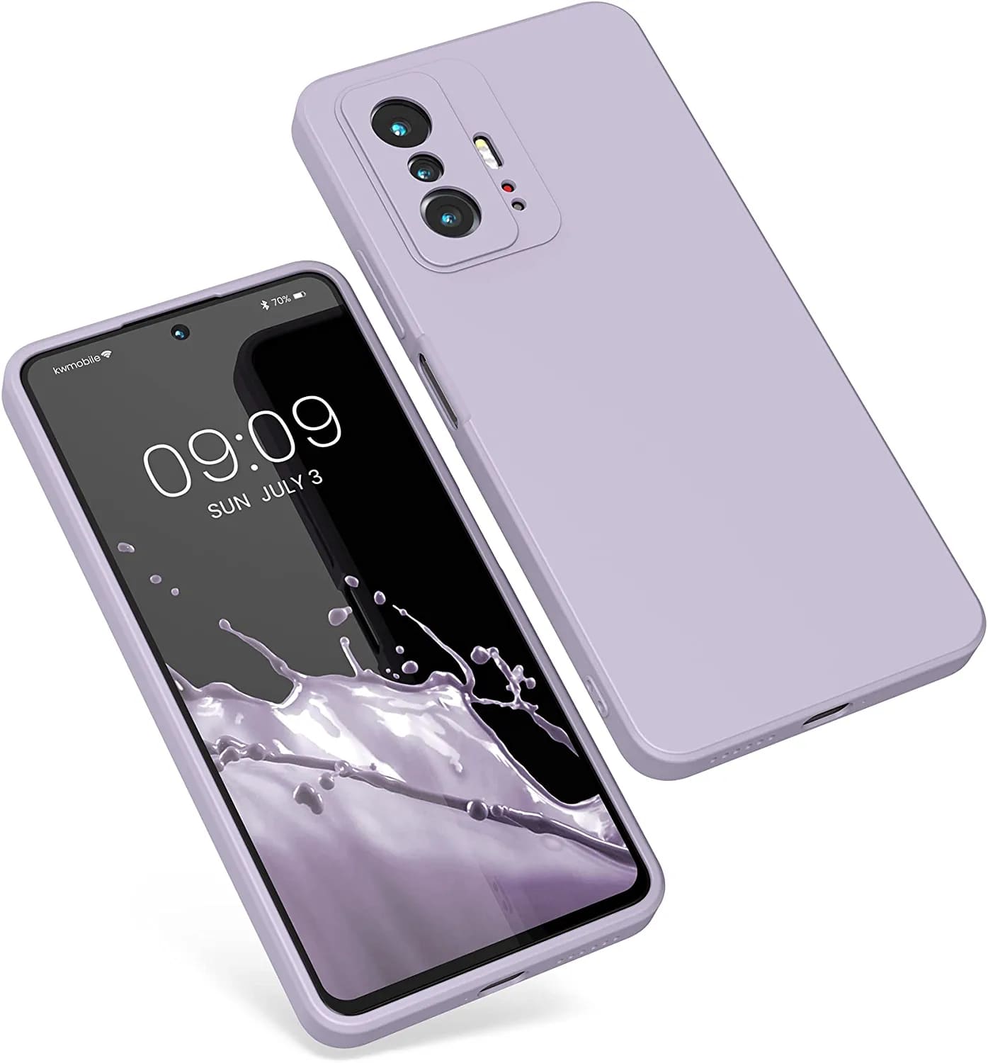 KW Xiaomi 11T / 11T Pro Θήκη Σιλικόνης Rubberized TPU - Purple Cloud - 56573.192