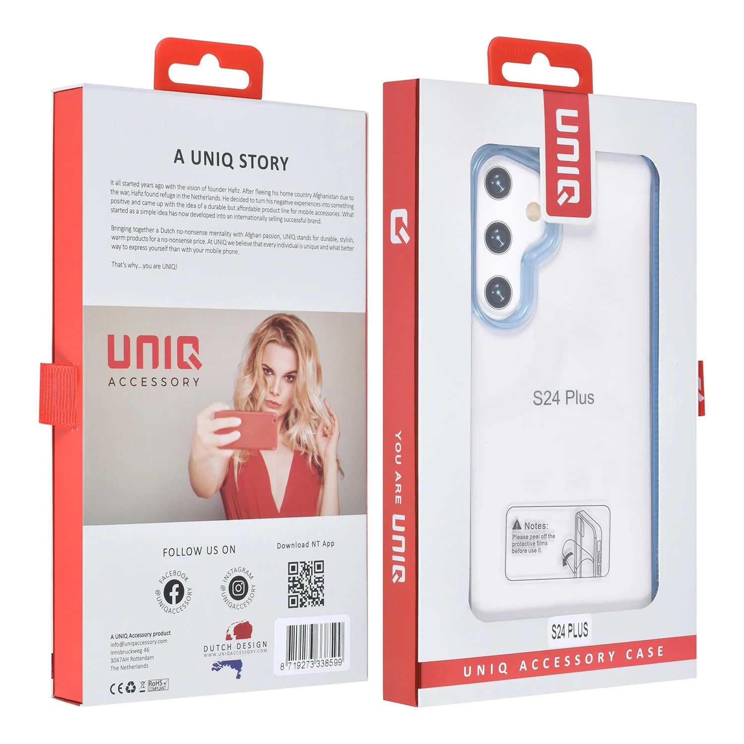 Tuniq Samsung Galaxy S24 Plus - Σκληρή Θήκη με Πλαίσιο Σιλικόνης - Light Blue