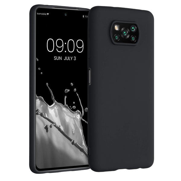 KW Xiaomi Poco X3 NFC Θήκη Σιλικόνης TPU - Black Matte - 53482.47