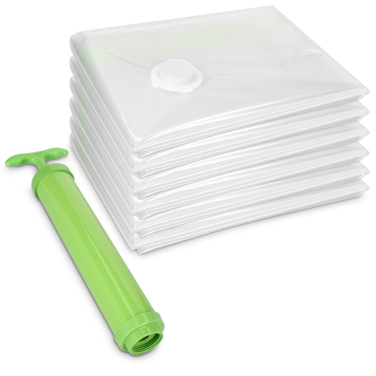 Navaris 6x Vacuum Storage Bags Σετ με 6 Επαναχρησιμοποιούμενες Σακούλες Αποθήκευσης με Αντλία - 45277.01