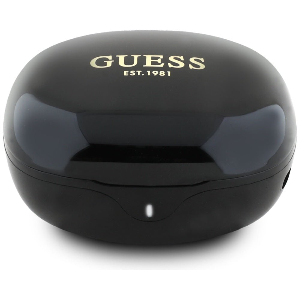 Guess TWS Flat Classic Logo Electroplated - Bluetooth 5.4 - Ασύρματα ακουστικά για Κλήσεις / Μουσική - Black
