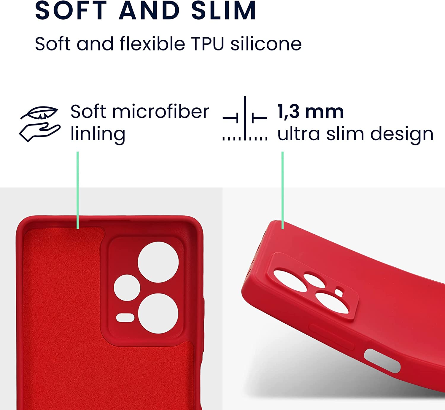 KW Xiaomi Redmi Note 12 Pro+ Θήκη Σιλικόνης Rubberized TPU - Sweet Cherry - 60734.229