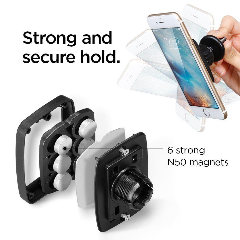 Spigen H12 Magnetic Car Mount Holder Βάση Αυτοκινήτου Αεραγωγού - Black