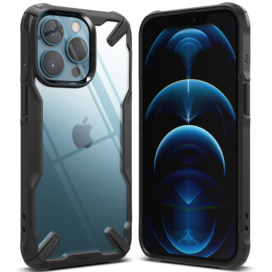Ringke iPhone 13 Pro Fusion X Σκληρή Θήκη με Πλαίσιο Σιλικόνης - Black - Διάφανη
