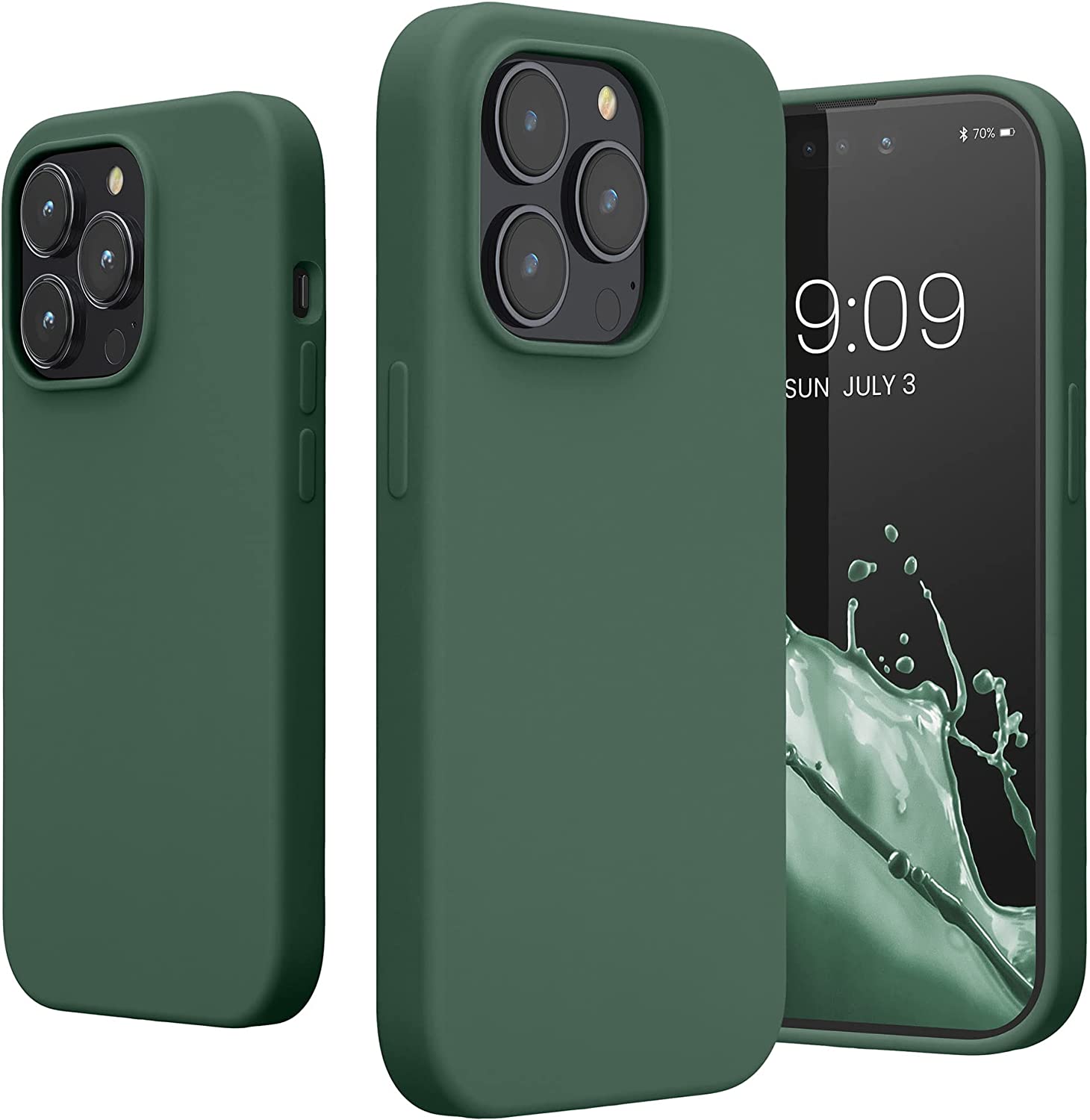 KW iPhone 14 Pro Θήκη Σιλικόνης TPU - Forest Green - 59073.166