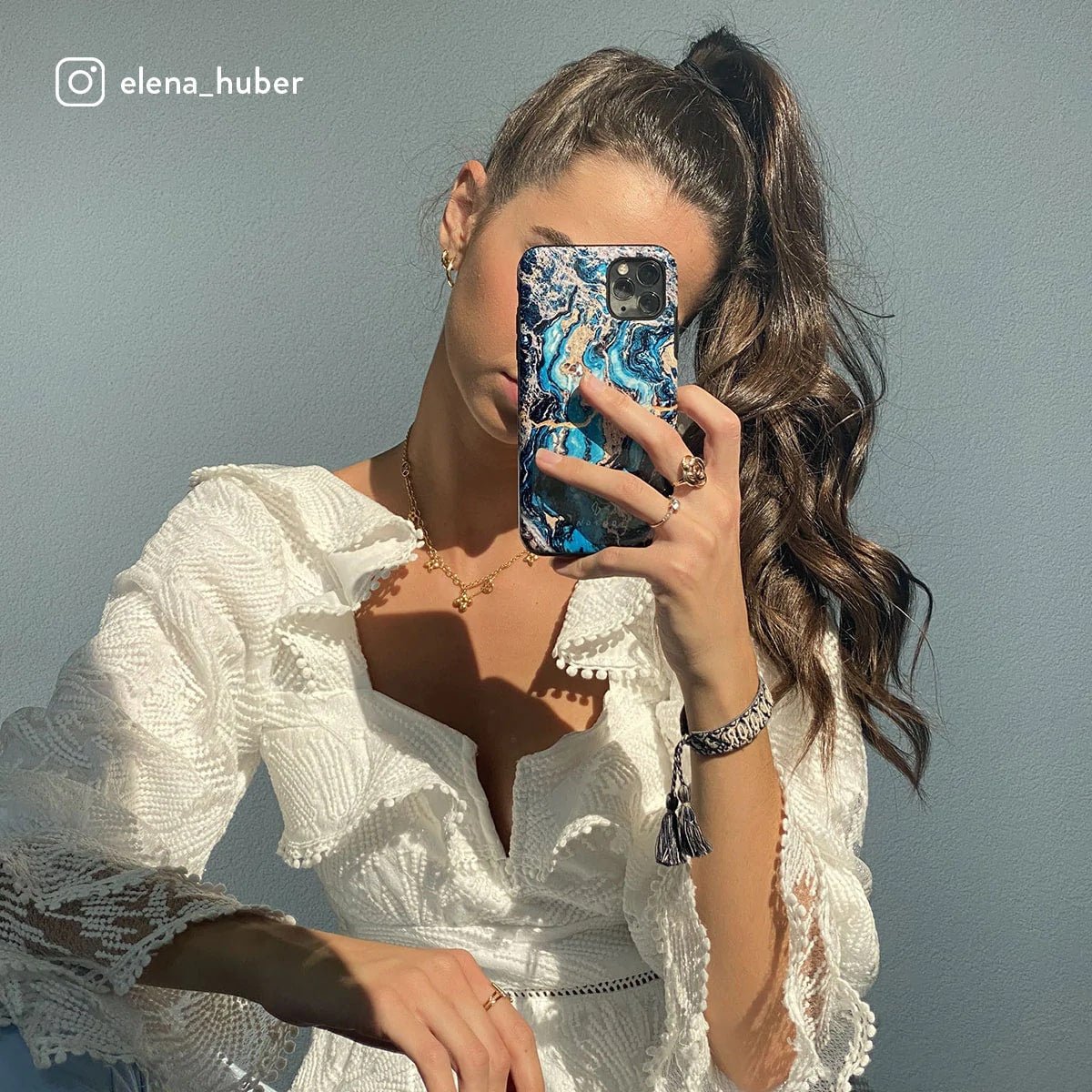 Burga iPhone 14 Pro Fashion Tough Σκληρή Θήκη - Mystic River