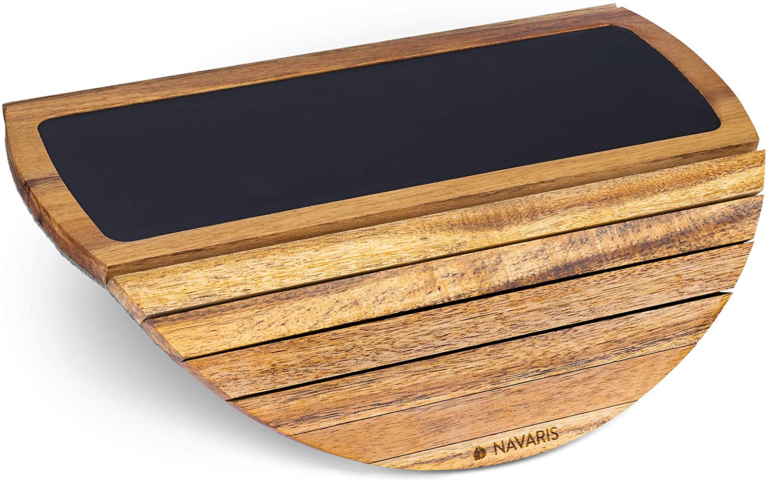 Navaris Ξύλινος Αντιολισθητικός Δίσκος Καναπέ από Ακακία - Υποβραχιόνιο - 53094.01