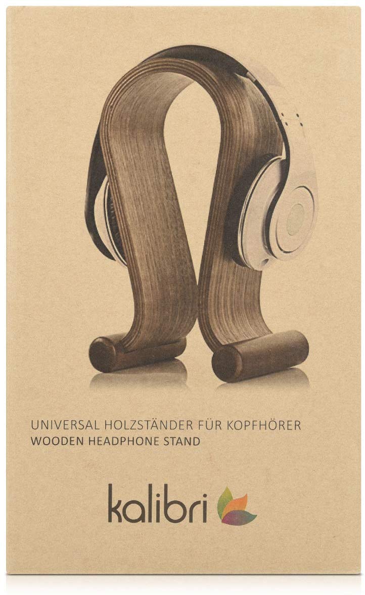 Kalibri Βάση Ακουστικών από Ξύλο - Black - 39069.01