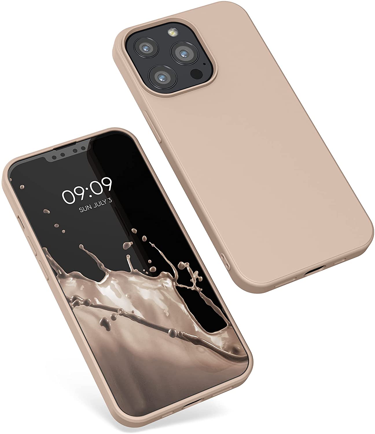 KW iPhone 13 Pro Θήκη Σιλικόνης Rubberized TPU - Mother of Pearl - 55962.154