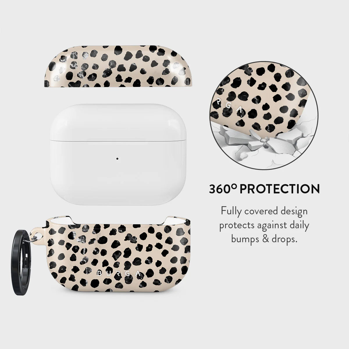 Burga AirPods Pro 2 Σκληρή Θήκη - Almond Latte