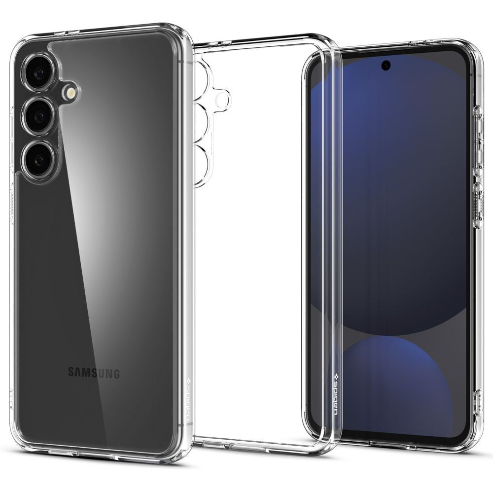 Spigen Samsung Galaxy S24 FE Ultra Hybrid Σκληρή Θήκη με Πλαίσιο Σιλικόνης - Crystal Clear