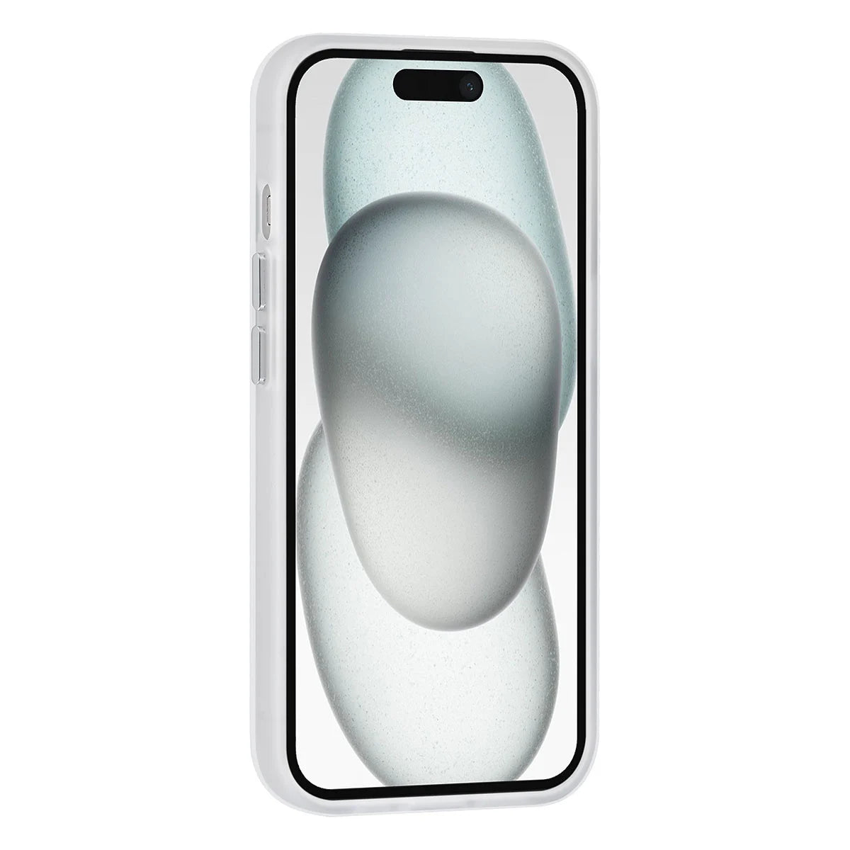 Tuniq iPhone 15 - Σκληρή MagSafe Θήκη με Περιστρεφόμενο Δαχτυλίδι Συγκράτησης - Ημιδιάφανο / Λευκό