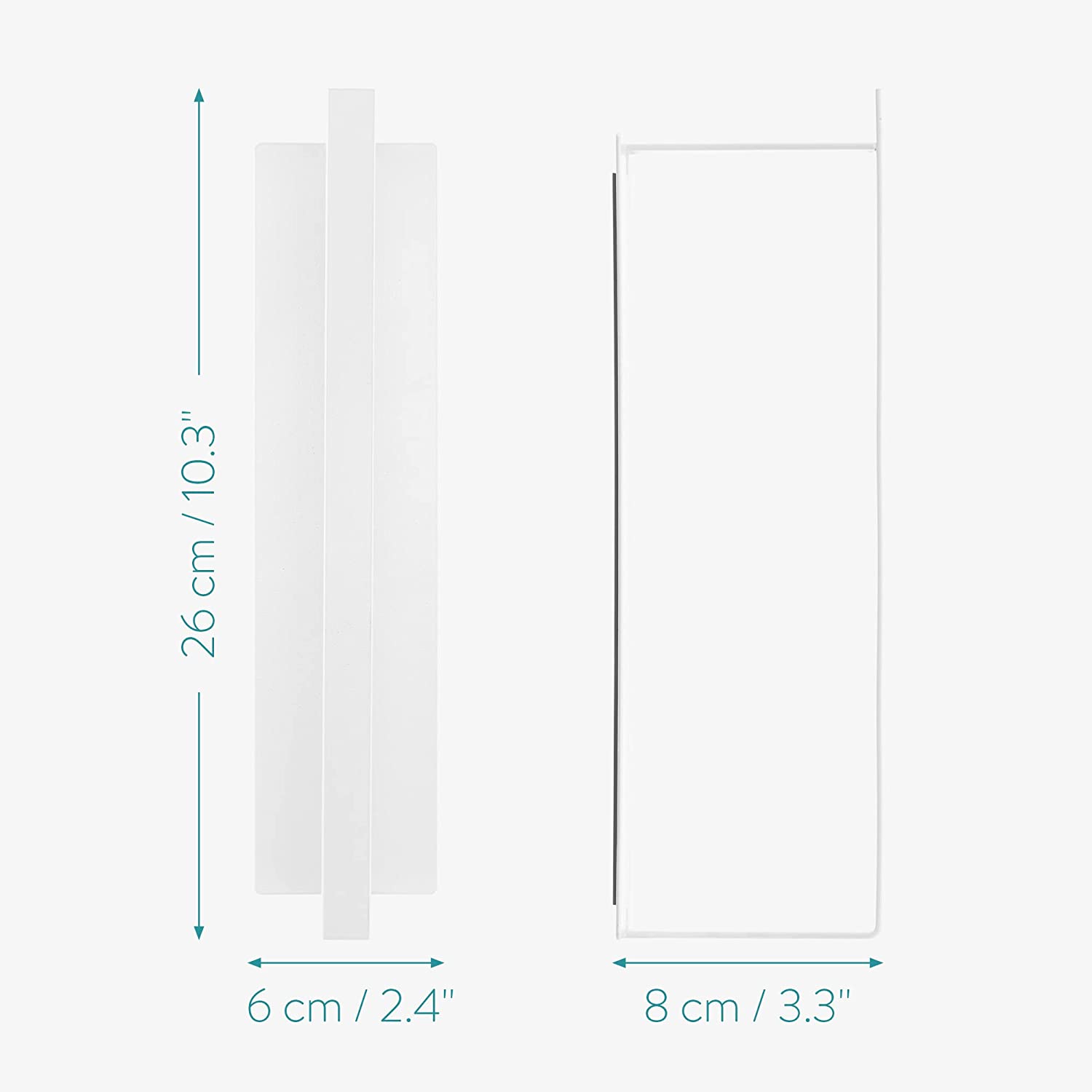 Navaris Μαγνητική Βάση για Κρεμάστρες - White - 55827.01