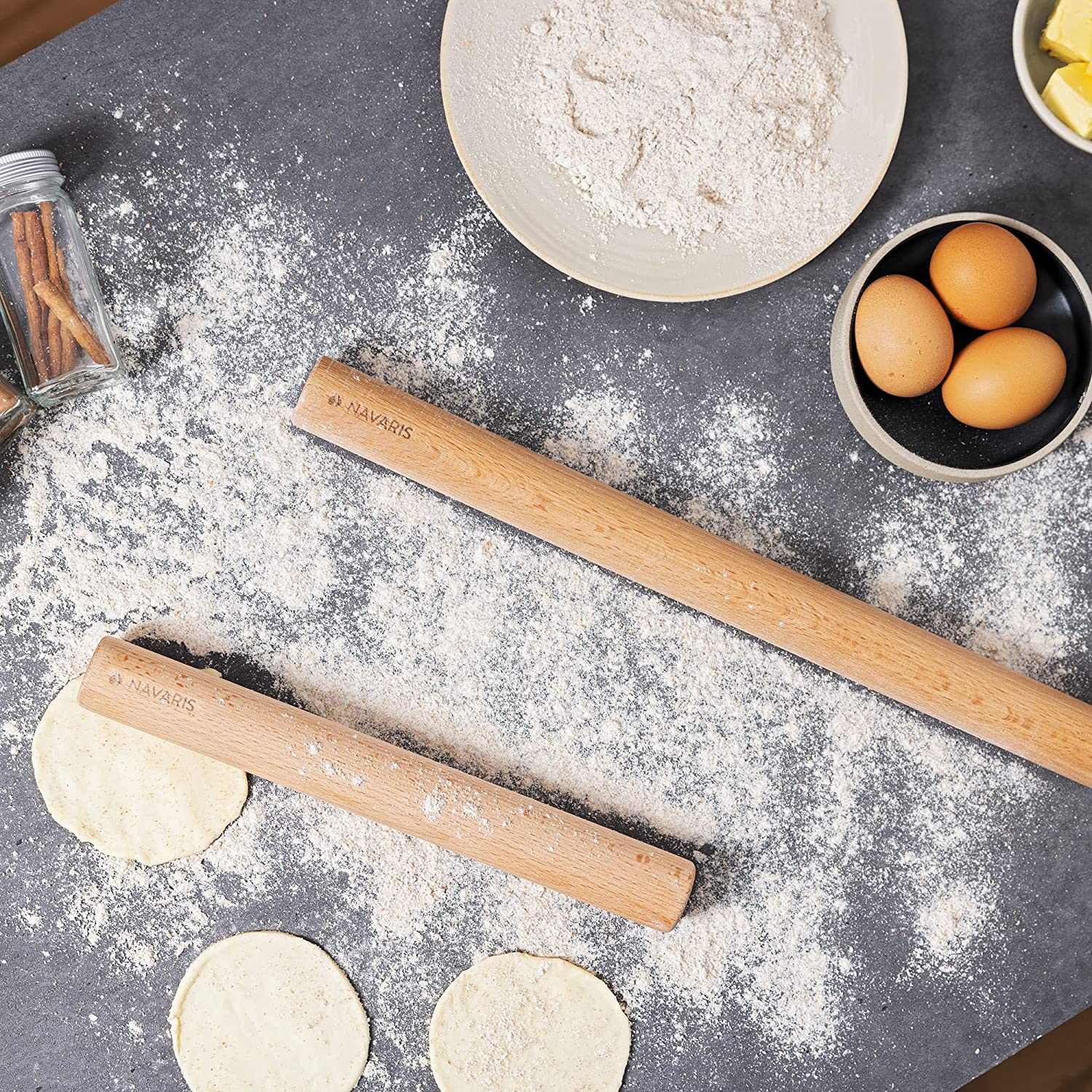 Navaris Σετ με 2 Ξύλινους Πλάστες - Brown - 58481.02.01