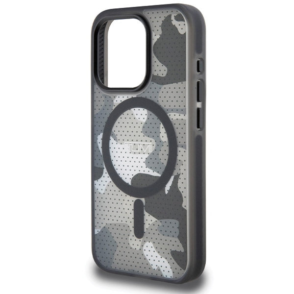 Tumi iPhone 15 Pro Max Frosted Camo Print MagSafe Σκληρή Θήκη με Πλαίσιο Σιλικόνης και MagSafe - Black - TUHMP15XTCAMK