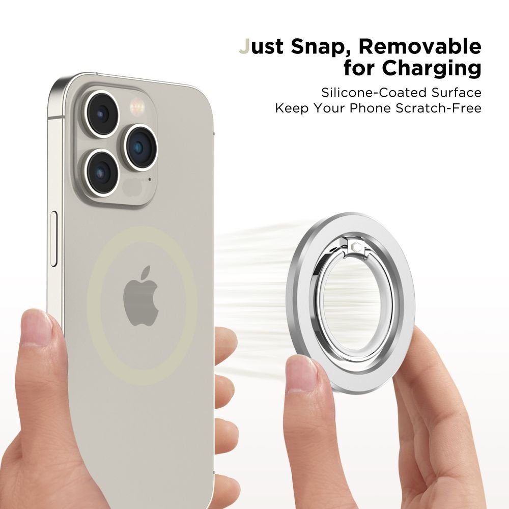 Tech - Protect MMR300 Magsafe Ring Holder - Δαχτυλίδι Συγκράτησης Κινητού - Βάση Στήριξης - Silver