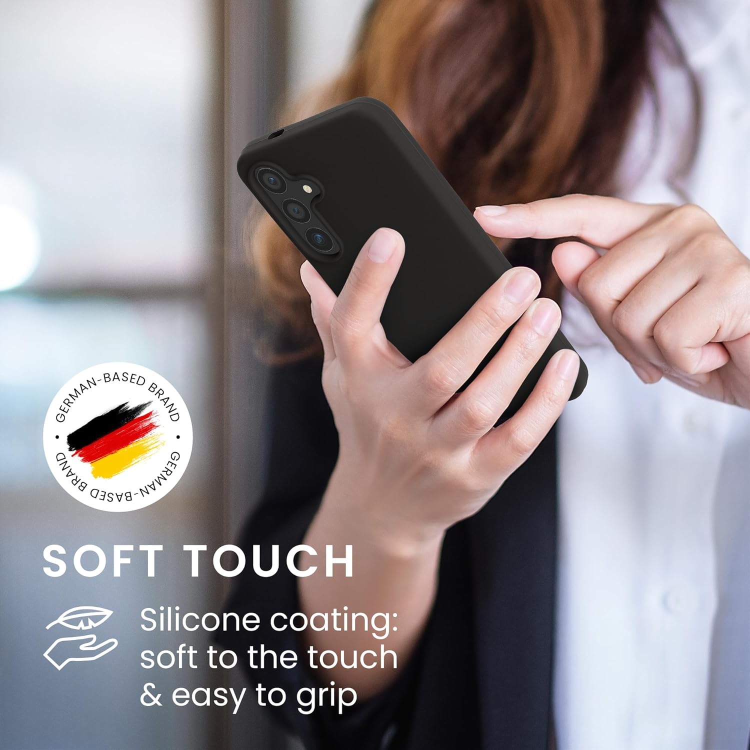 KW Samsung Galaxy S24 Θήκη Σιλικόνης Rubberized TPU - Dark Grey