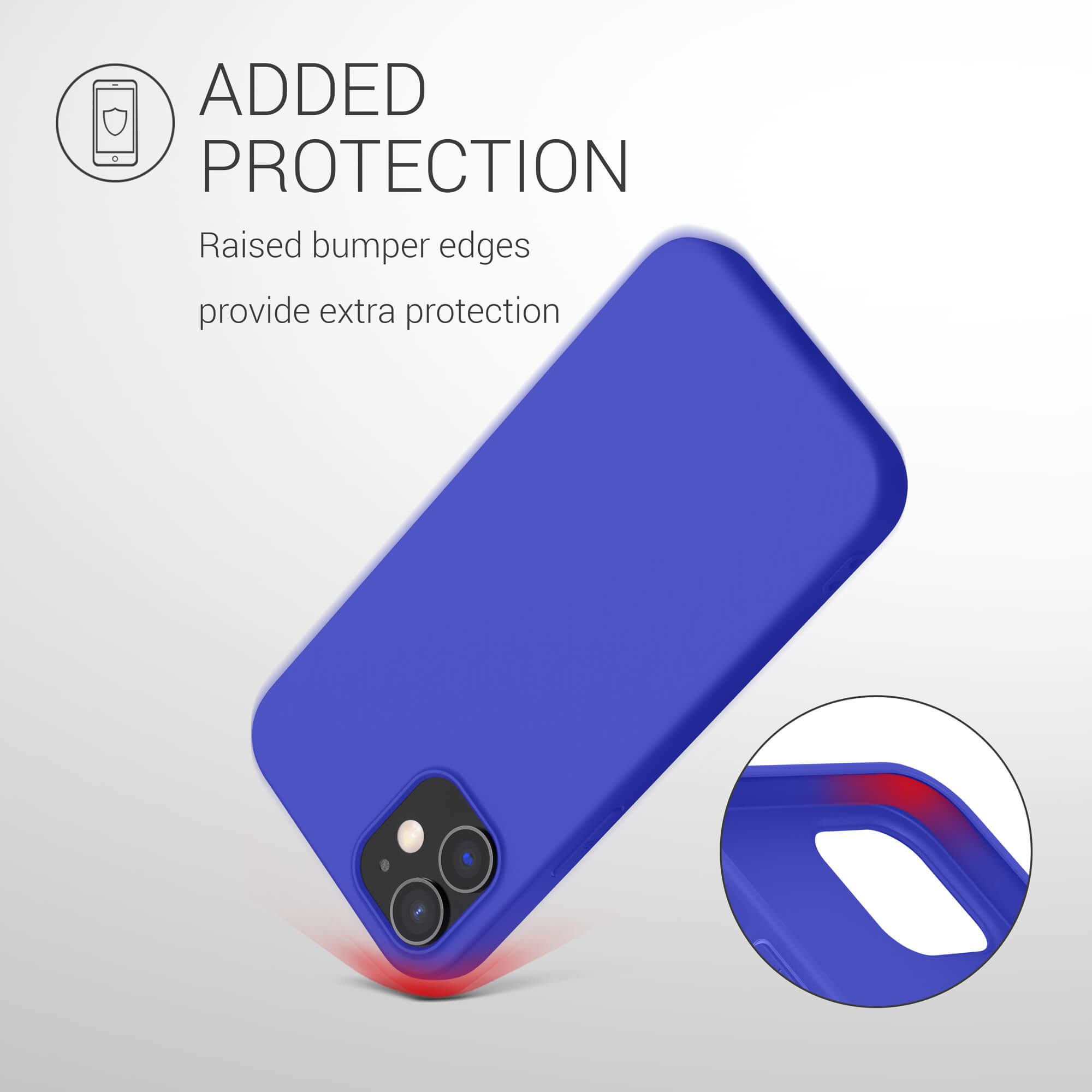 KW iPhone 12 / iPhone 12 Pro Θήκη Σιλικόνης TPU - Royal Blue - 53938.134