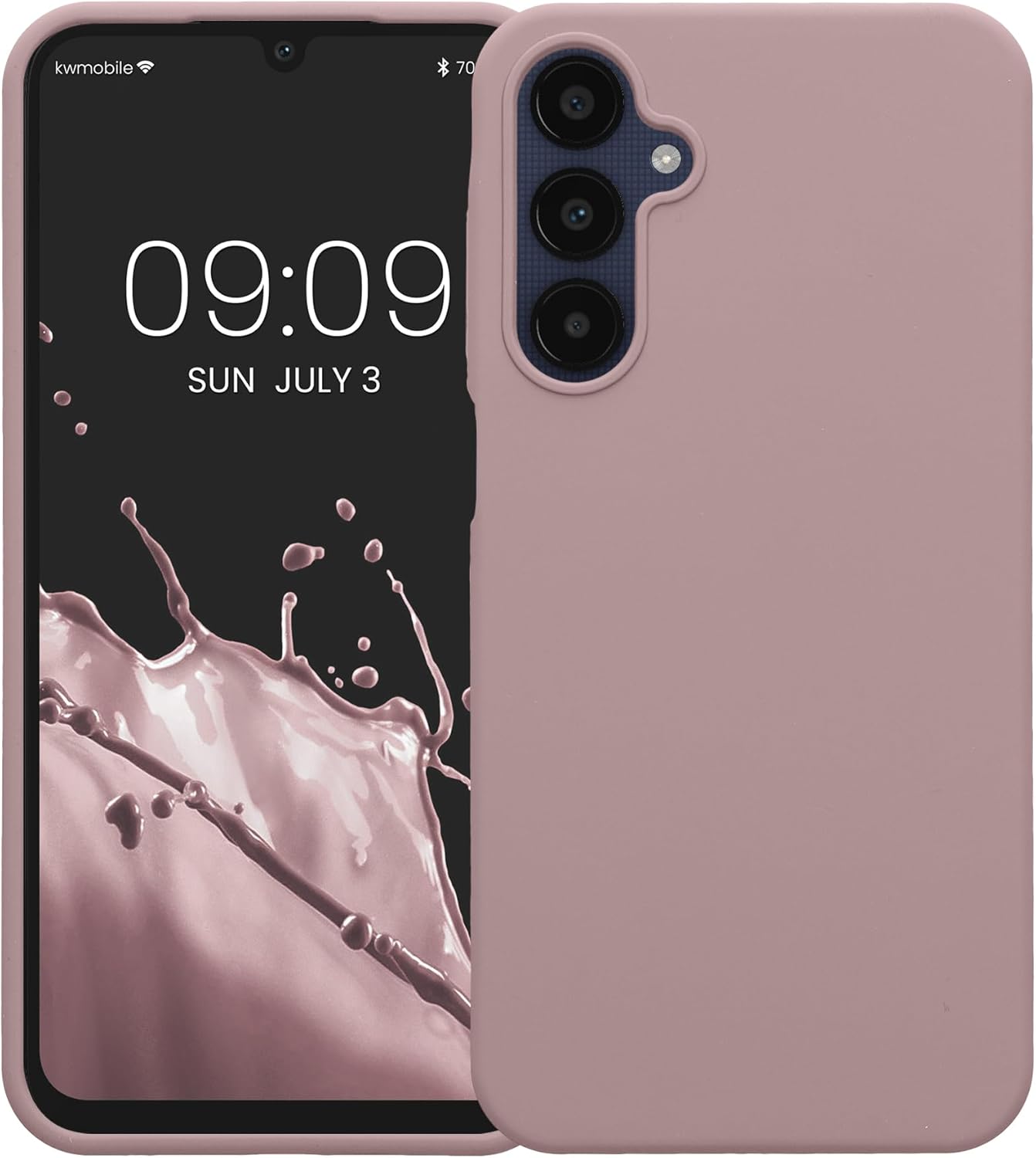KW Samsung Galaxy A25 5G Θήκη Σιλικόνης Rubberized TPU - Nude Lilac