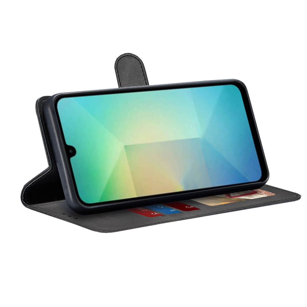 Techsuit Samsung Galaxy A26 5G - Diary Book - Θήκη Πορτοφόλι από Δερματίνη με Stand - Black