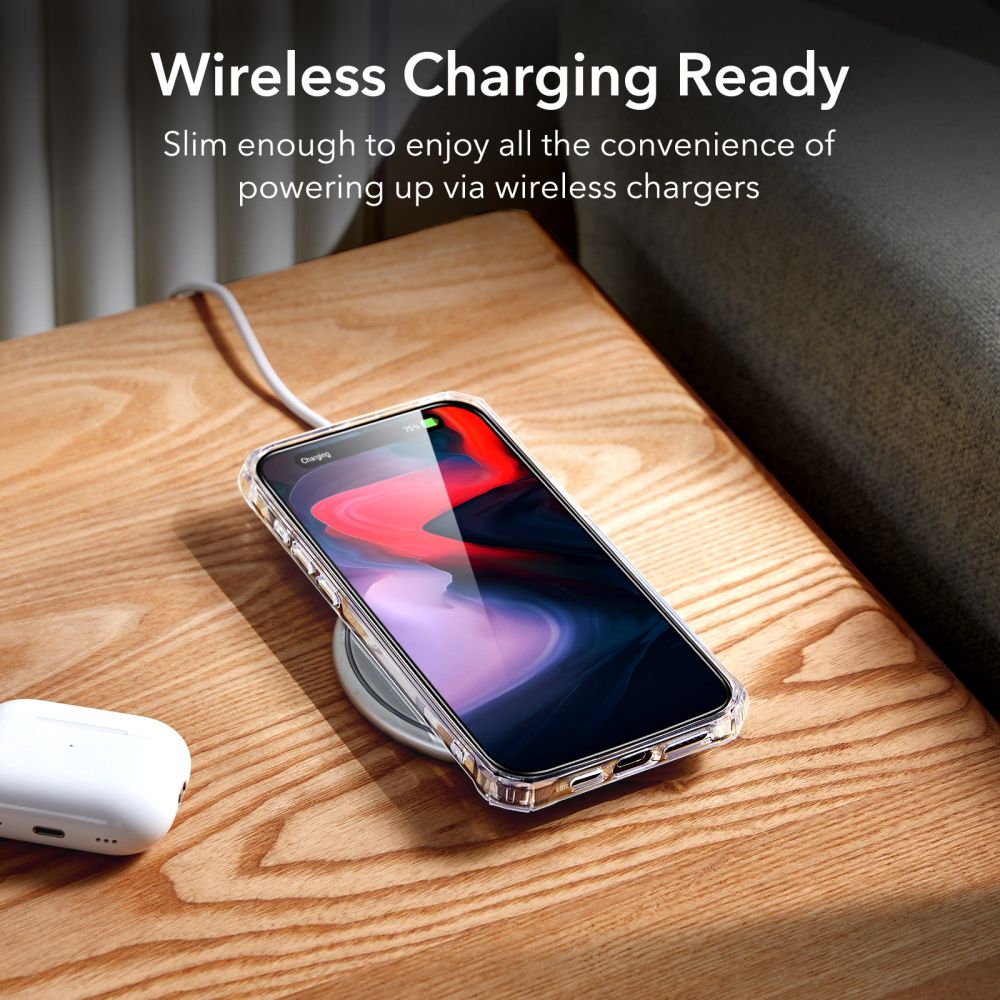 ESR iPhone 15 Pro Max Air Armor Σκληρή Θήκη με Πλαίσιο Σιλικόνης - Διάφανη