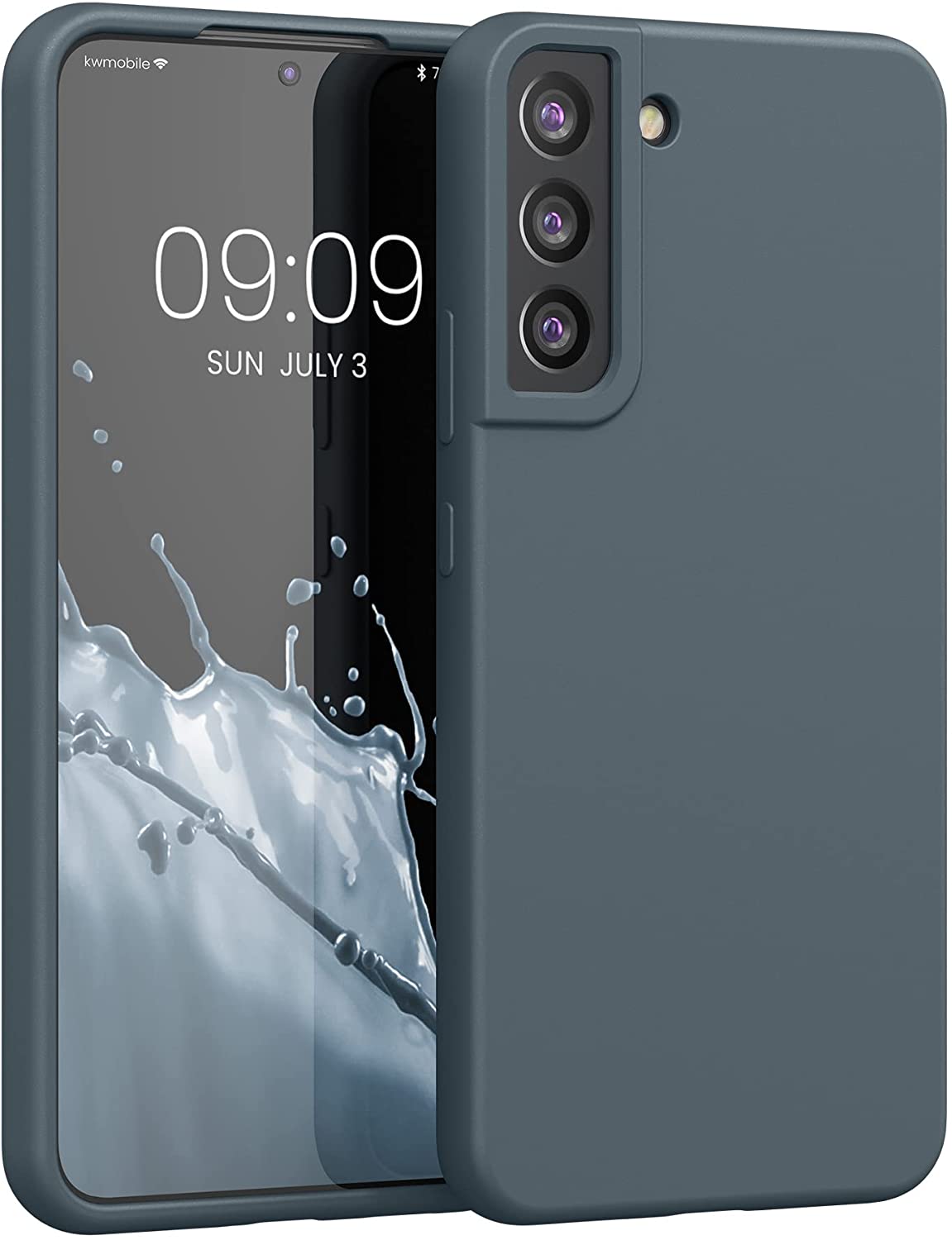 KW Samsung Galaxy S22 Plus Θήκη Σιλικόνης Rubberized TPU - Slate Grey - 56761.202