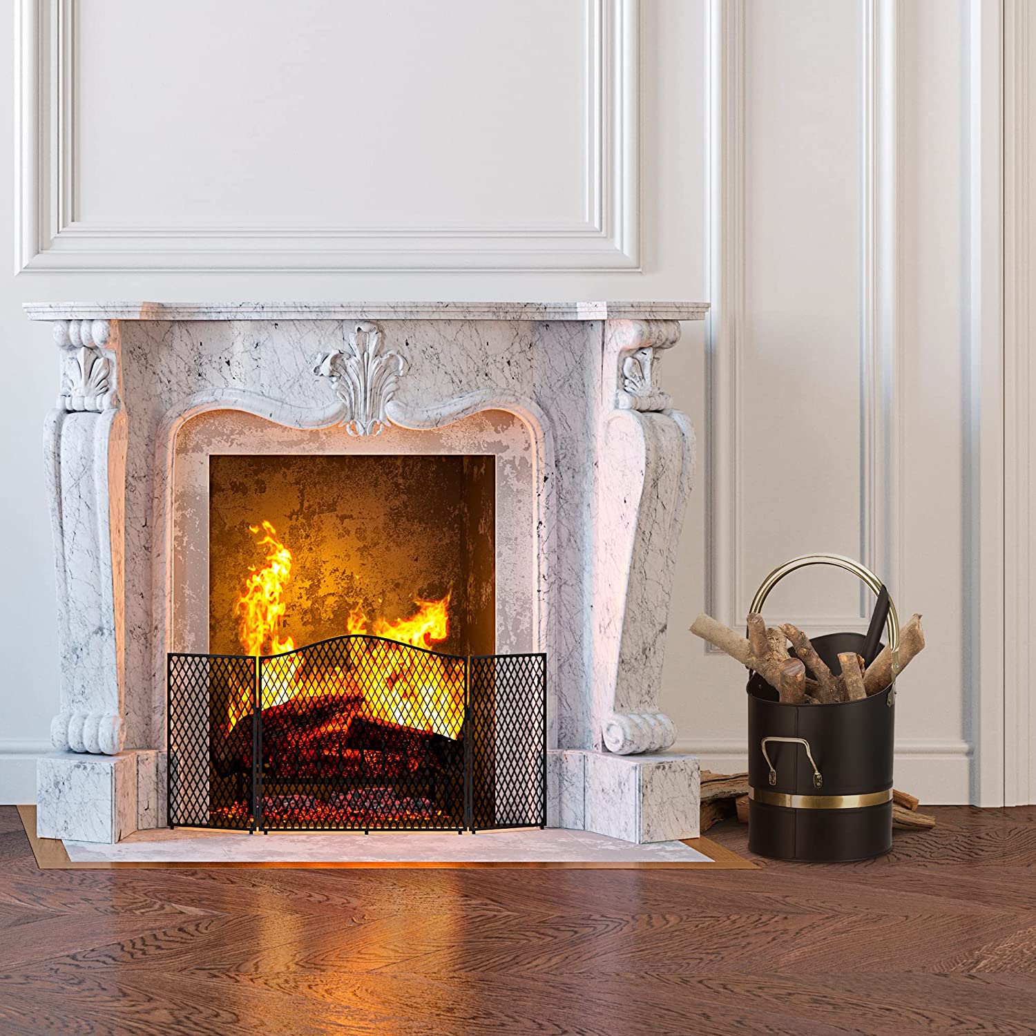 Navaris Σετ με Δοχείο για Στάχτες και Φτυάρι - Black / Gold - 55600.01