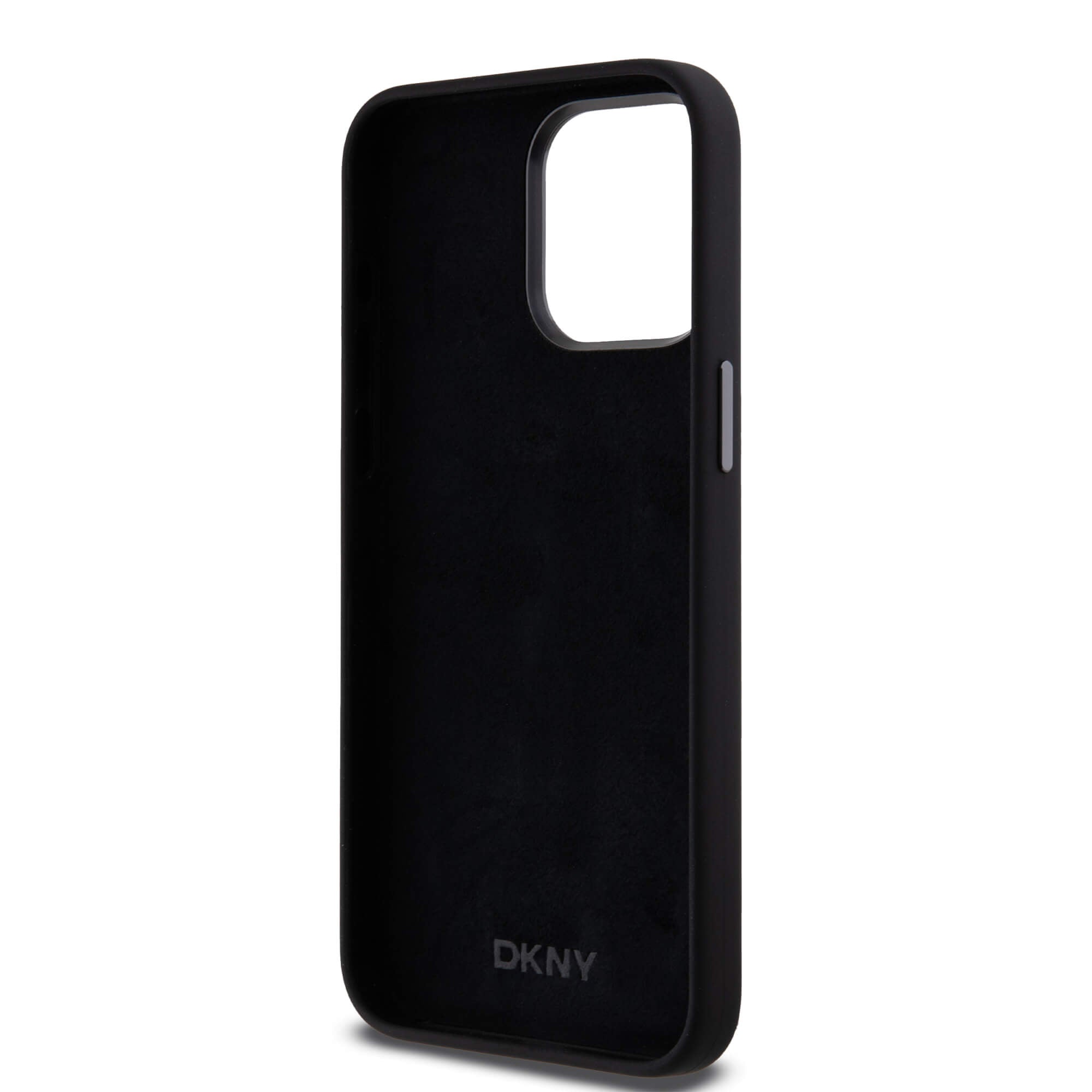DKNY iPhone 15 Pro Max - Liquid Silicone Metal Logo - Σκληρή Θήκη με Πλαίσιο Σιλικόνης - Black