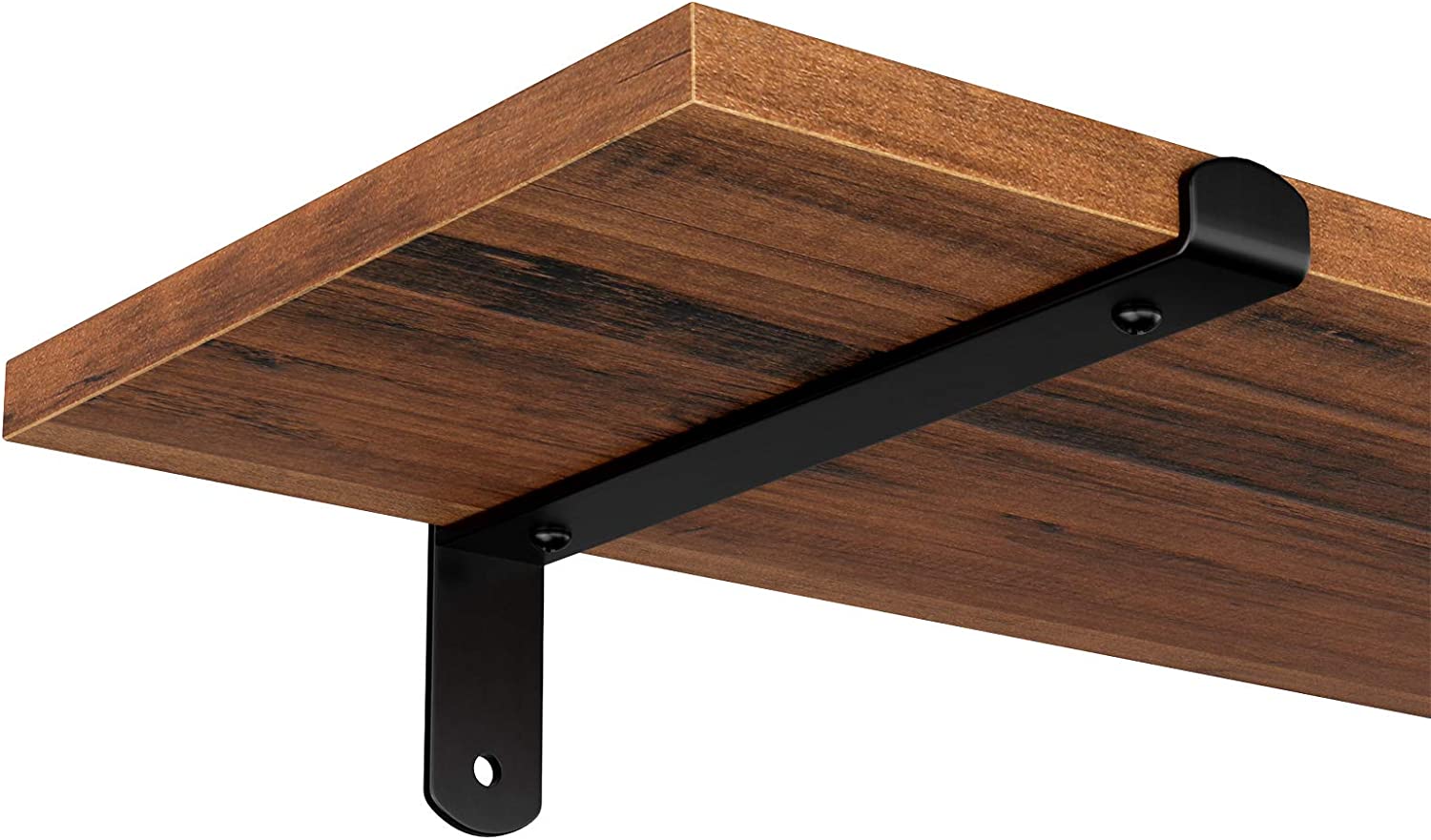 Songmics Σετ 2 Διακοσμητικά Ράφια - Brown / Black - LWS04NB