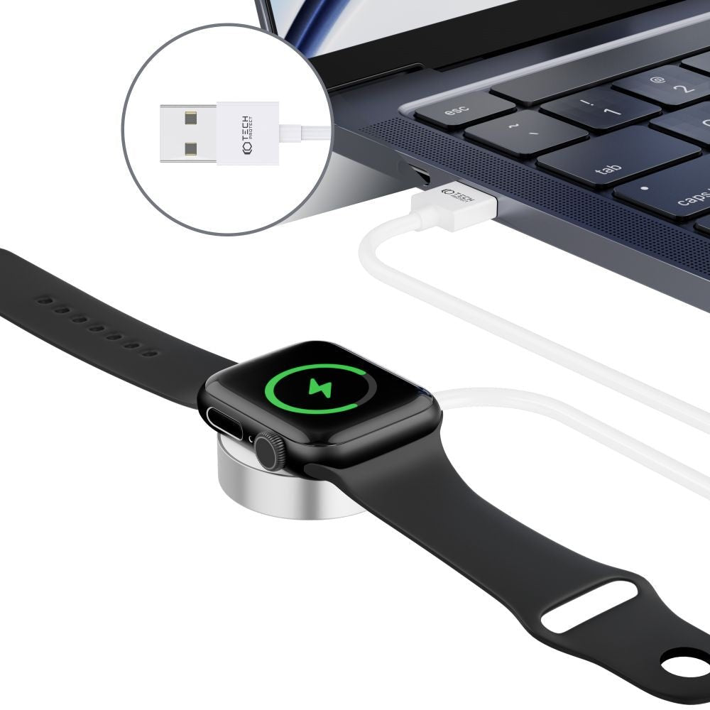Tech - Protect UltraBoost Καλώδιο USB με Μαγνητική Βάση Φόρτισης για Apple Watch - 1.2m - White