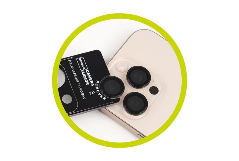 Mobile Origin Easy Lens Guards iPhone 14 / iPhone 14 Plus - Προστασία Κάμερας - Αντιχαρακτικό Γυαλί - Black