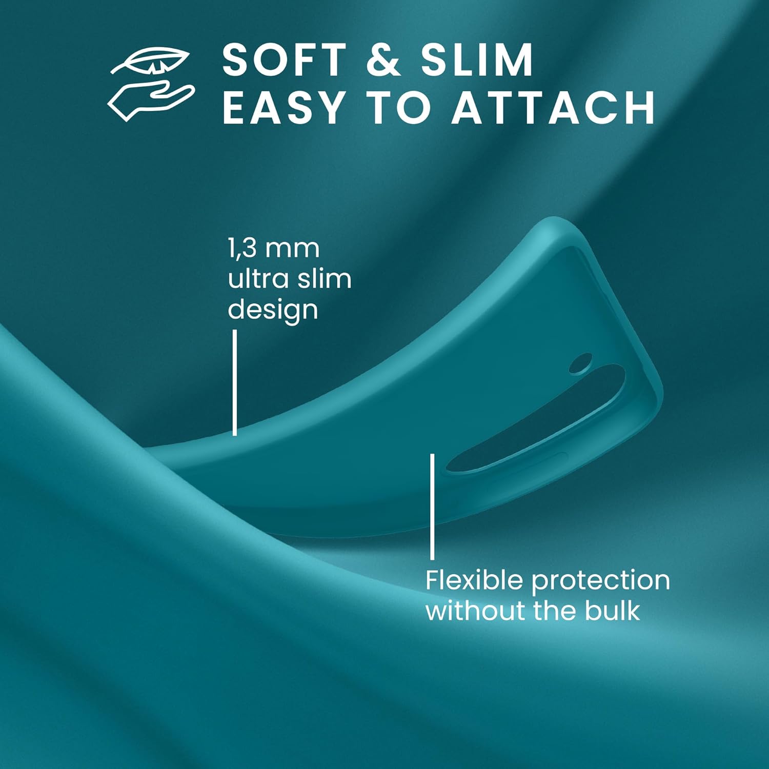 KW Samsung Galaxy A55 5G Λεπτή Θήκη Σιλικόνης TPU - Matte Petrol