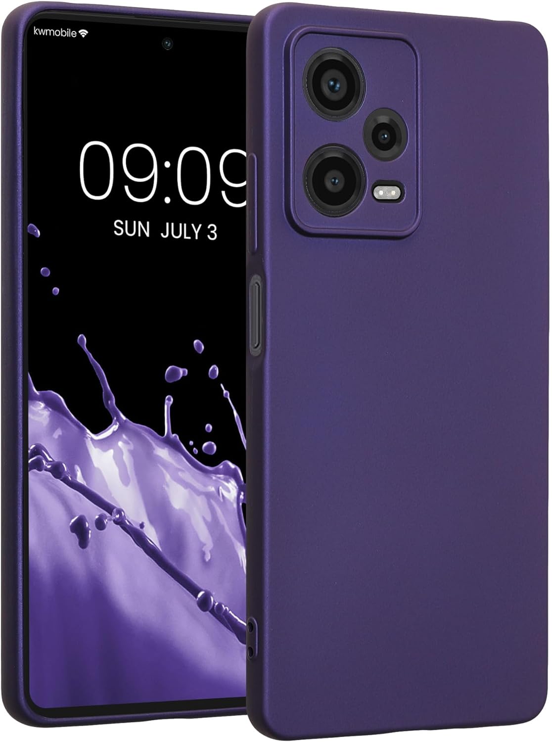 KW Xiaomi Redmi Note 12 Pro 5G Θήκη Σιλικόνης TPU - Metallic Blue Purple