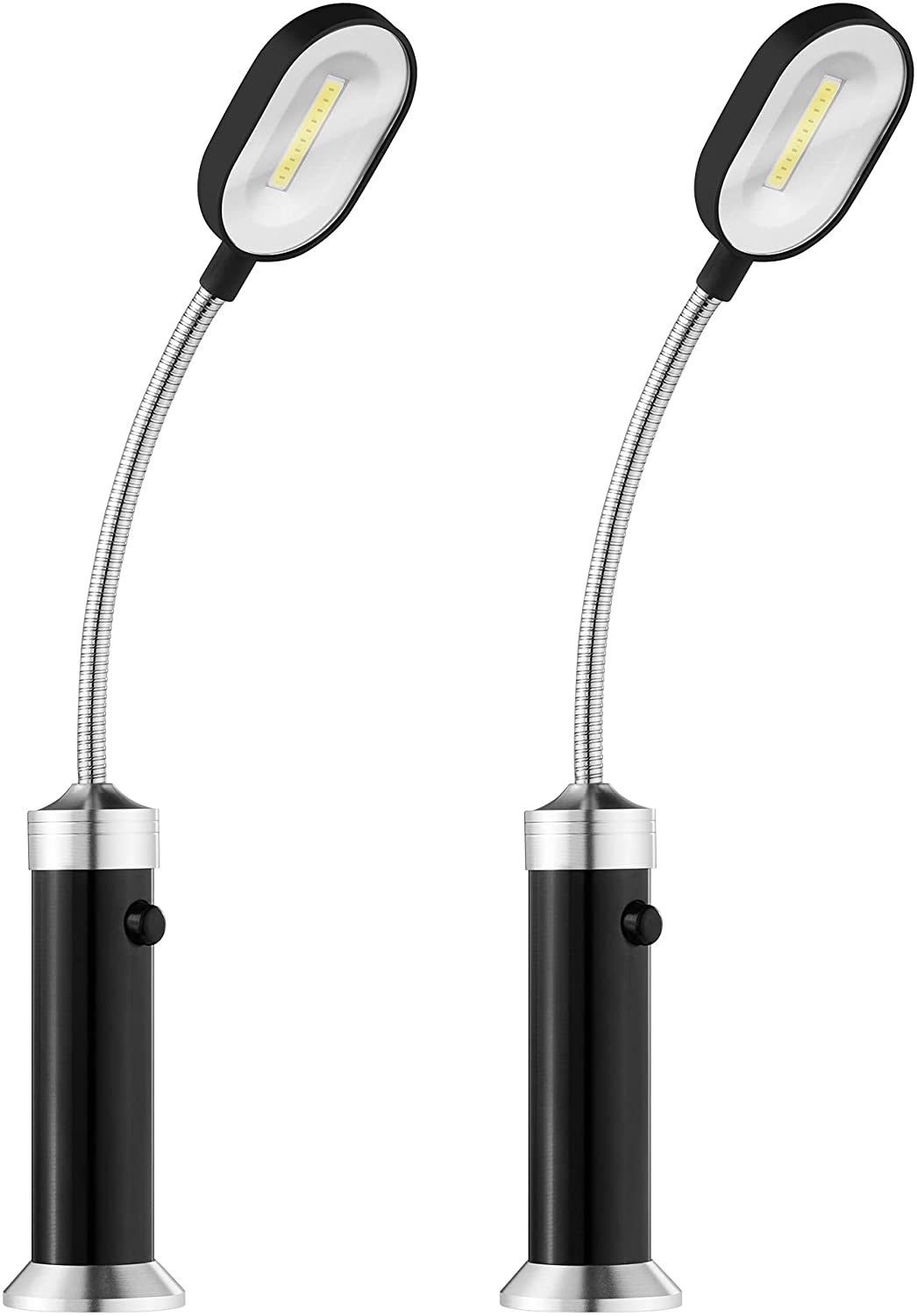 Navaris Σετ με 2 Λαμπτήρες LED Ψησταριάς / Εργασίας με Μαγνητική Βάση - Black / Silver - 54758.01