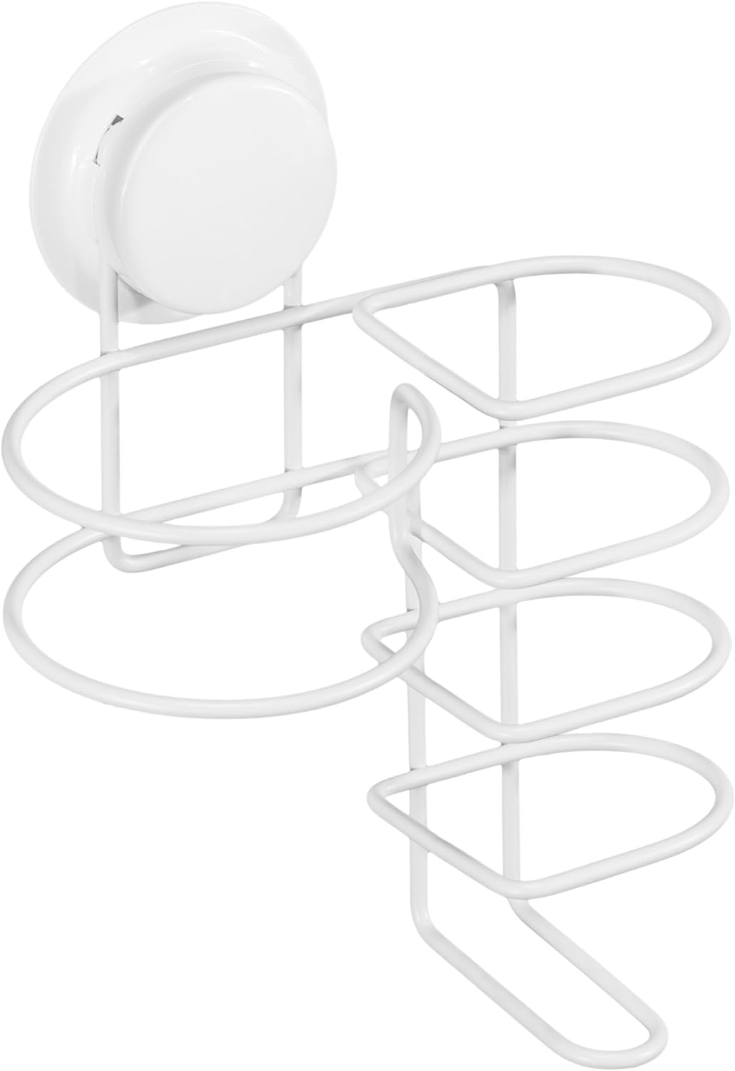 Navaris Μεταλλική Βάση με Βεντούζα για Πιστολάκι και Πρέσα Ισιώματος - White - 50526.02