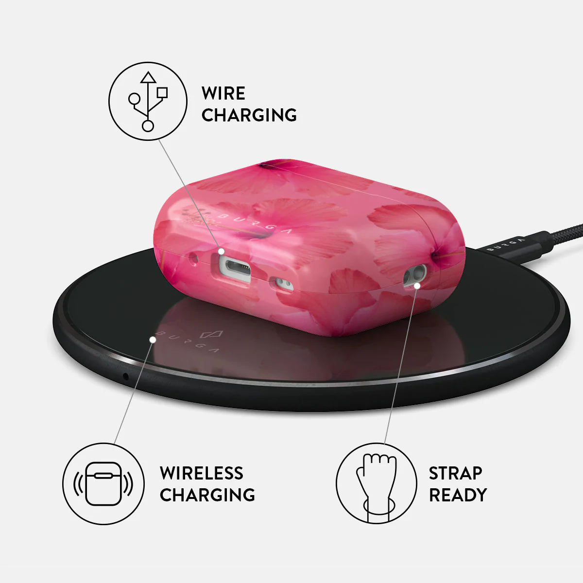 Burga AirPods Pro 2 Σκληρή Θήκη - Island Girl