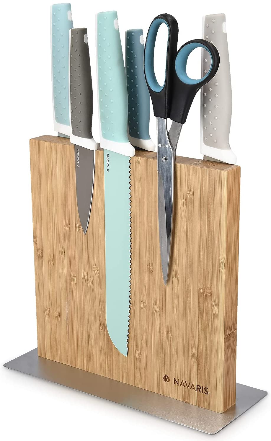 Navaris Double Sided Wooden Magnetic Knife Holder Μαγνητική Ξύλινη Βάση Μαχαιριών Διπλής Όψεως - Acacia - 50416.025.01